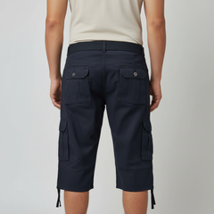 Cyborg Fashion Three-quarter Jogger Shorts with Belt