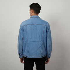 Boohoo High Quality Men's Blue Denim Shirt
