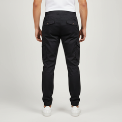 CF Men's Cotton Jogger Pants with Six Pockets, Thick Material