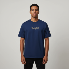 New York Embroidery Oversized Round Neck T-shirt