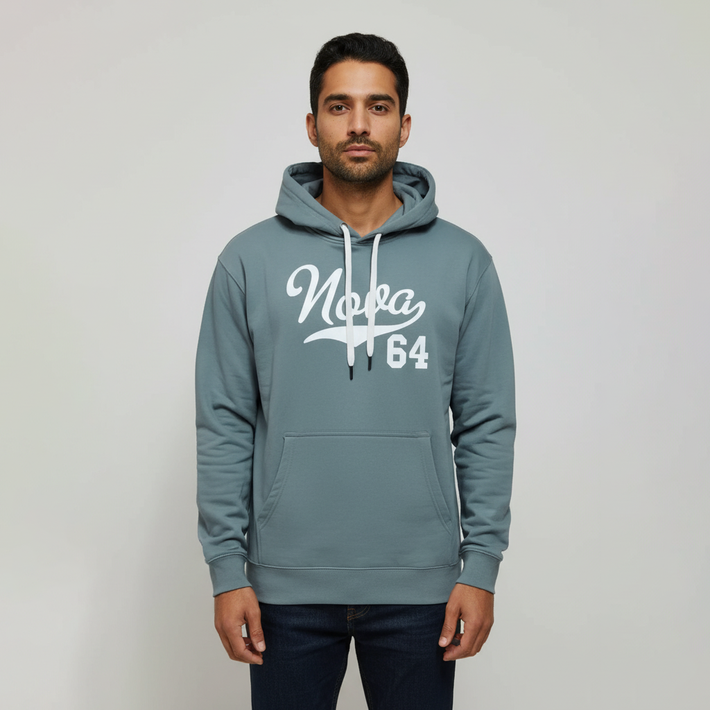 Art Men's Regular Hoody with Front Print Thick Material