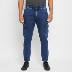 Neodreams Men's Denim Jogger Baggy Pants