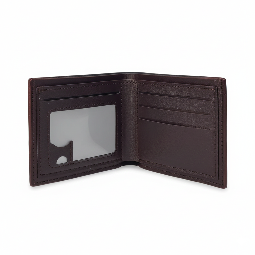 Jiangbao Men's Leather Black Wallets