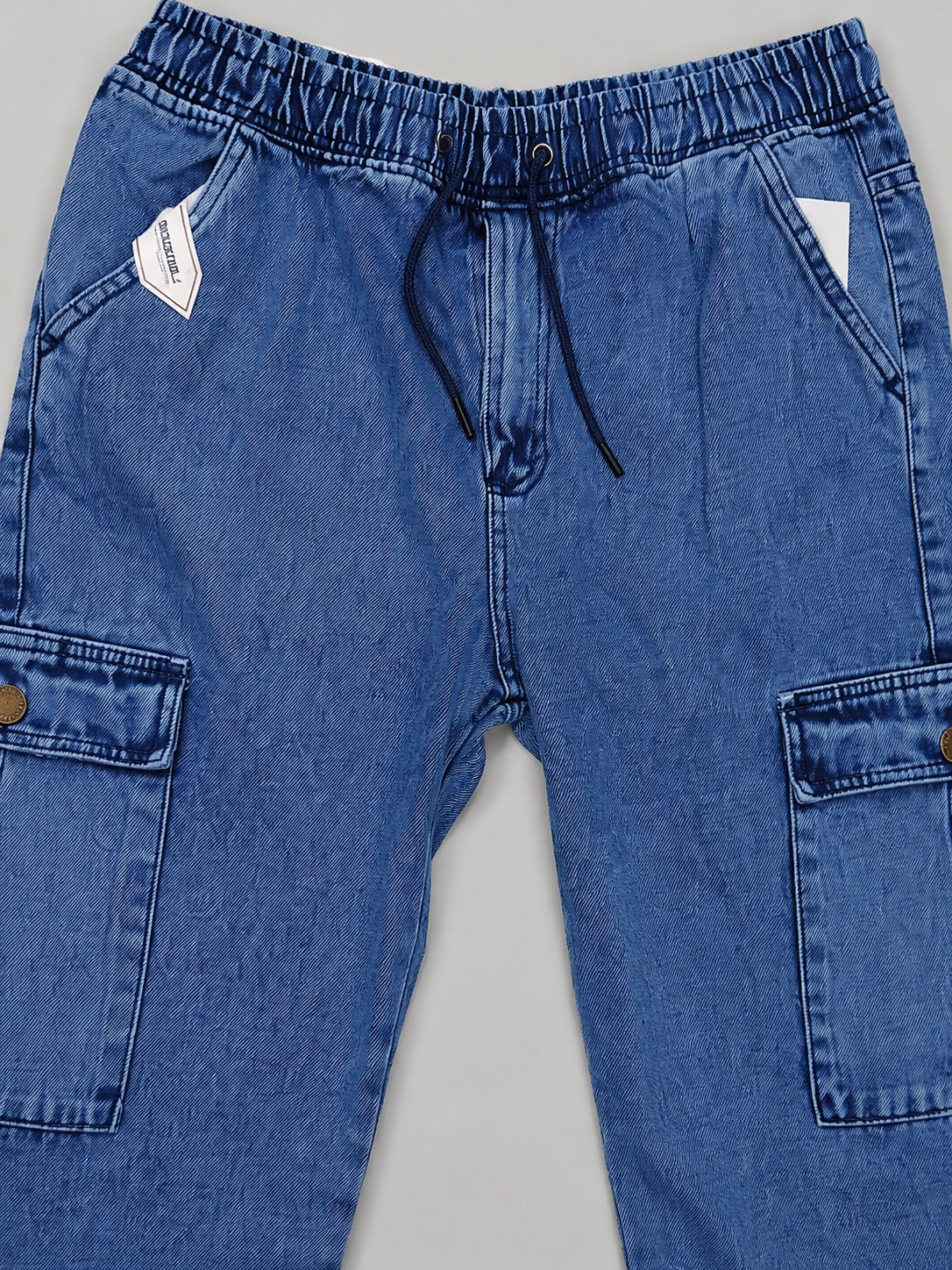 Neodreams Men's Denim Jogger Baggy Pants
