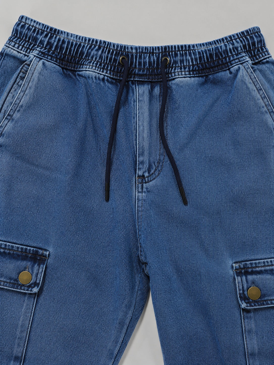 Neodreams Men's Denim Jogger Baggy Pants