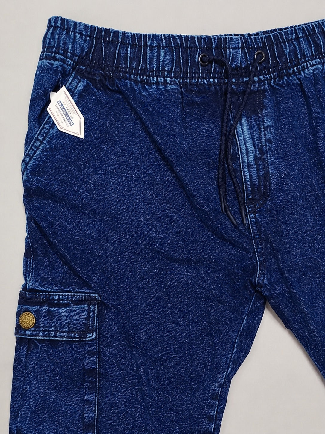 Neodreams Men's Denim Jogger Baggy Pants