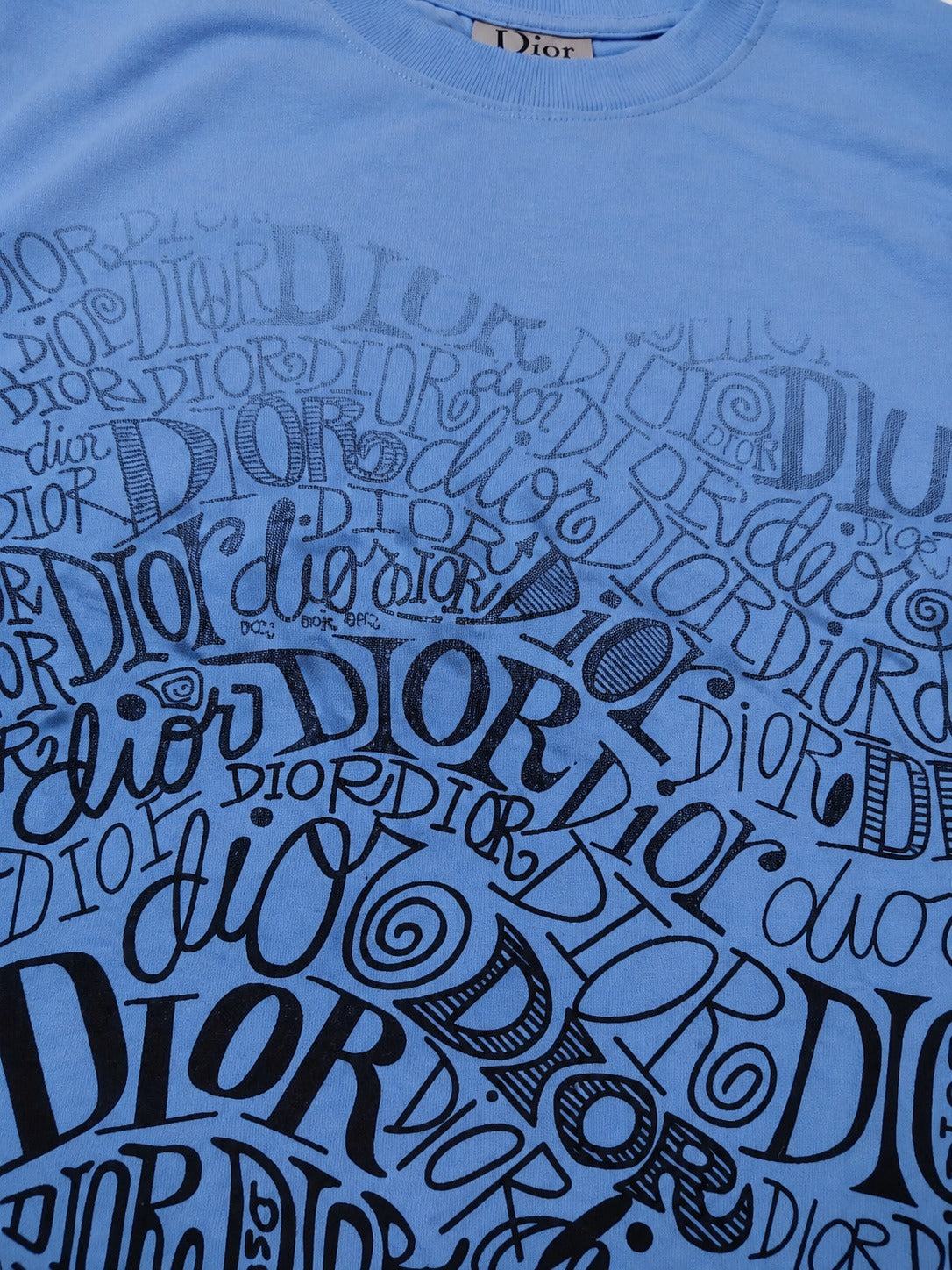 Dior Regular Fit Round Neck Printed T-shirt