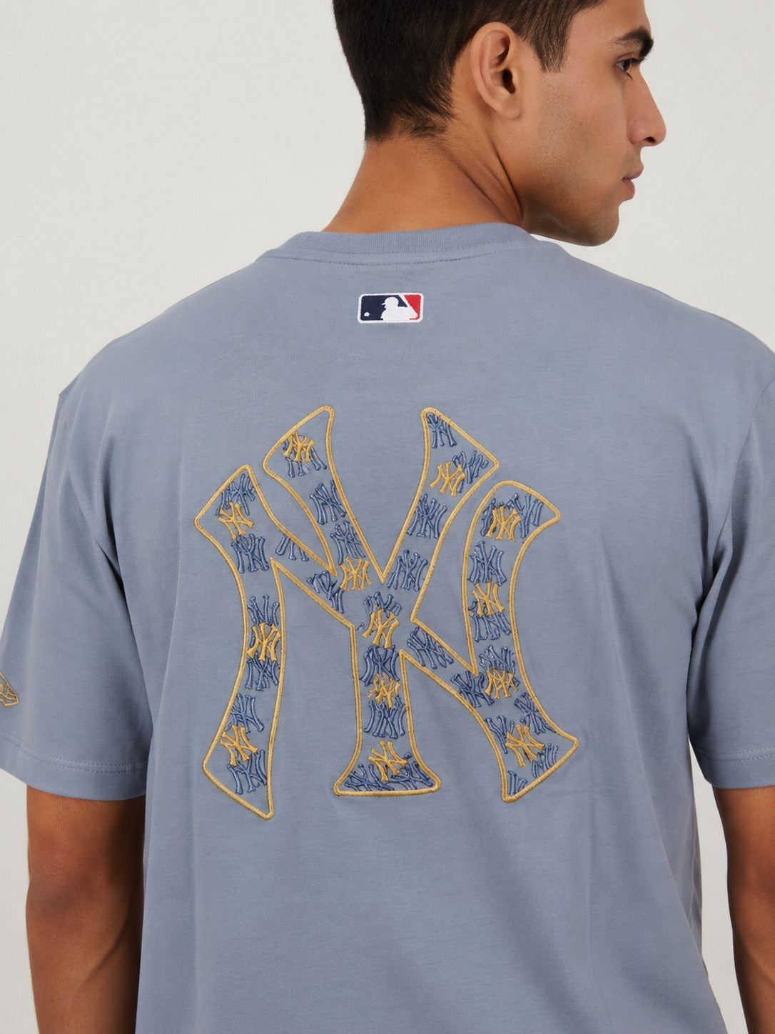 New York Embroidery Oversized Round Neck T-shirt