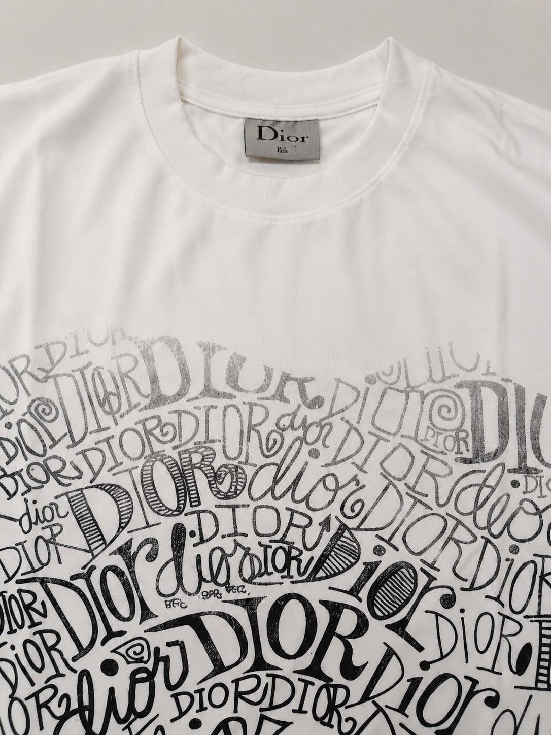 Dior Regular Fit Round Neck Printed T-shirt
