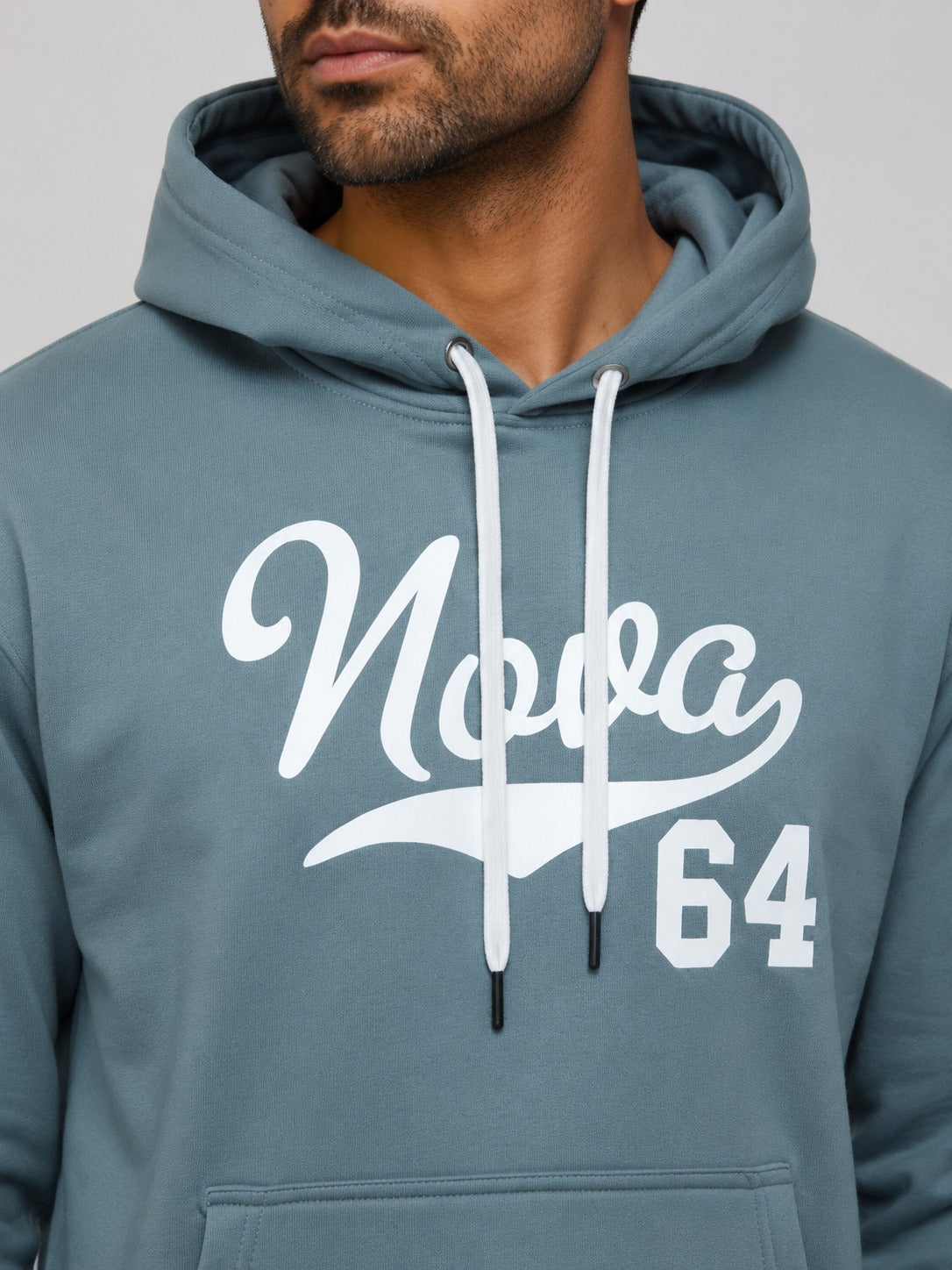 Art Men's Regular Hoody with Front Print Thick Material